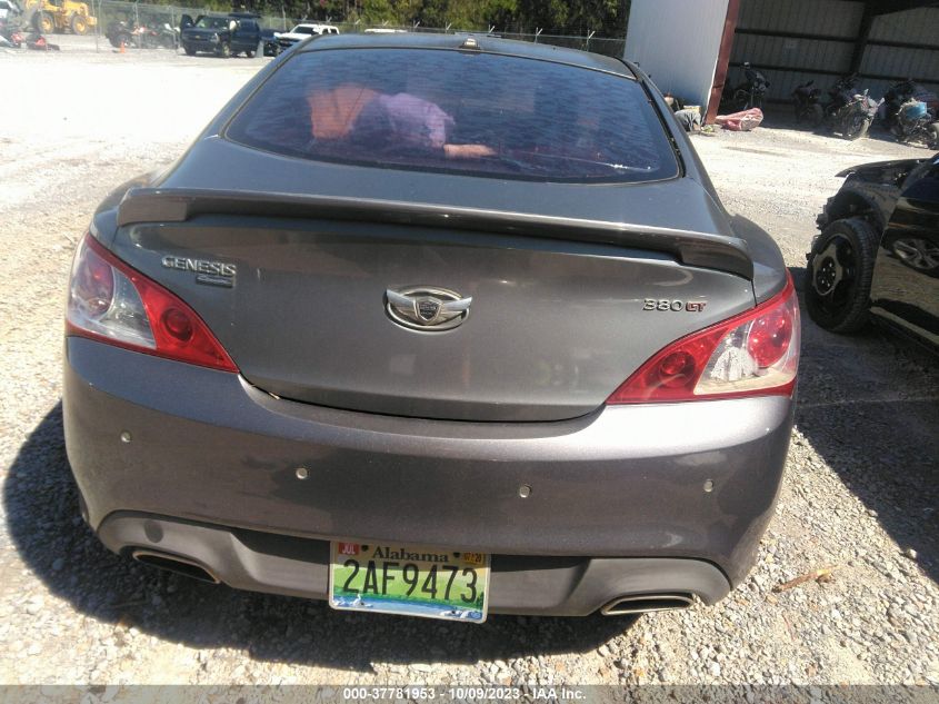 2010 Hyundai Genesis Coupe Grand Touring W/Nav VIN: KMHHU6KH6AU020997 Lot: 37781953