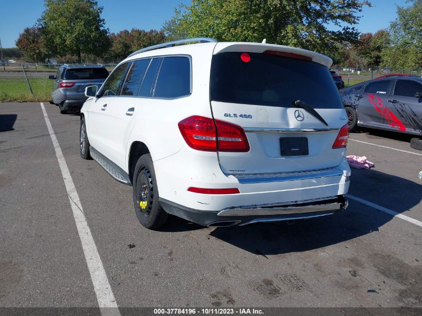 2017 Mercedes-Benz Gls 450 VIN: 4JGDF6EE5HA887703 Lot: 37784196