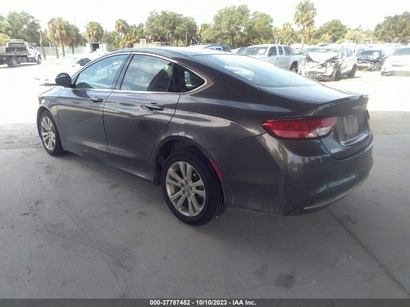 2015 Chrysler 200 Limited VIN: 1C3CCCABXFN502875 Lot: 37787452