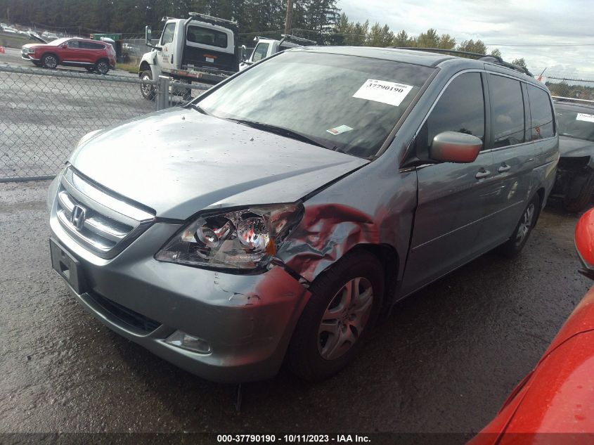 2005 Honda Odyssey Ex-L VIN: 5FNRL38745B037613 Lot: 37790190