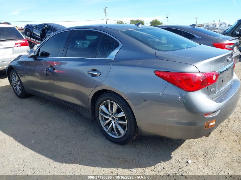 2014 Infiniti Q50 Premium VIN: JN1BV7AR3EM698851 Lot: 37790366