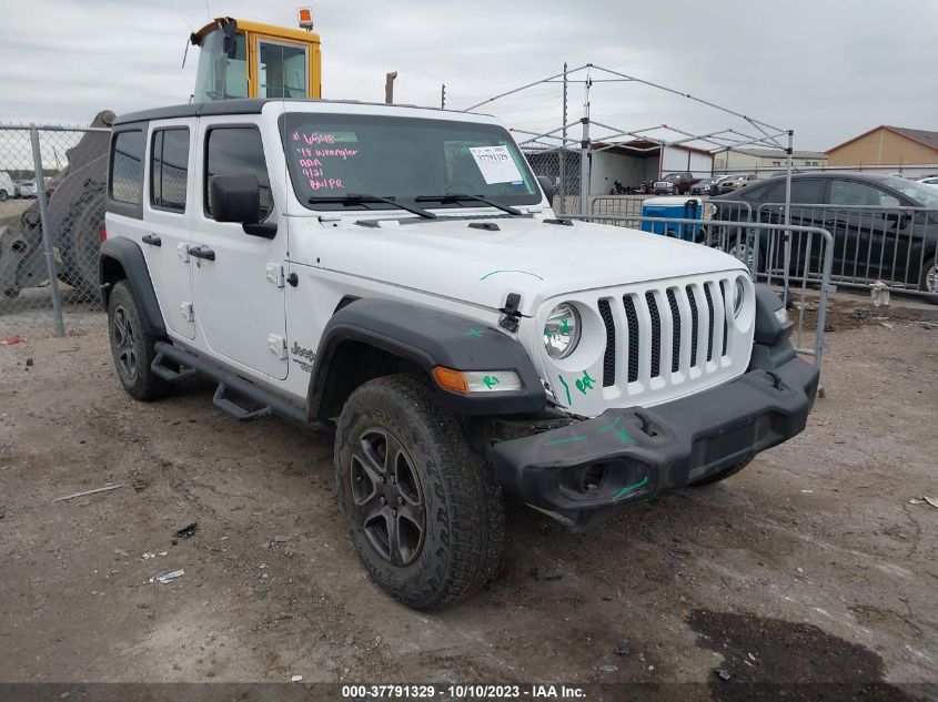 2018 Jeep Wrangler Unlimited Sport VIN: 1C4HJXDN6JW331856 Lot: 37791329