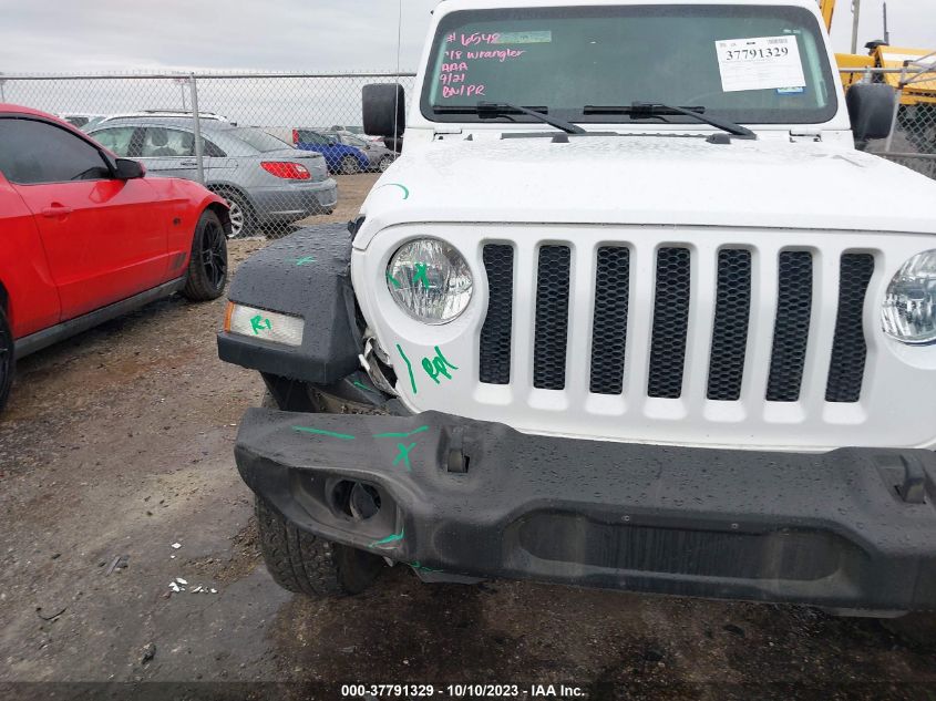 2018 Jeep Wrangler Unlimited Sport VIN: 1C4HJXDN6JW331856 Lot: 37791329