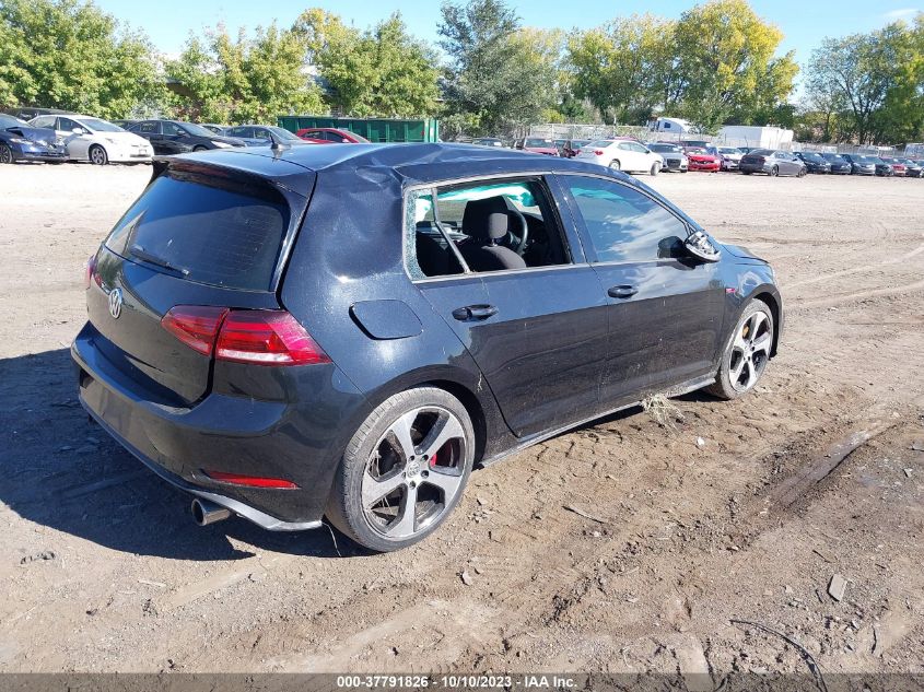 2018 Volkswagen Golf Gti S/Se/Autobahn VIN: 3VW547AU5JM296276 Lot: 37791826