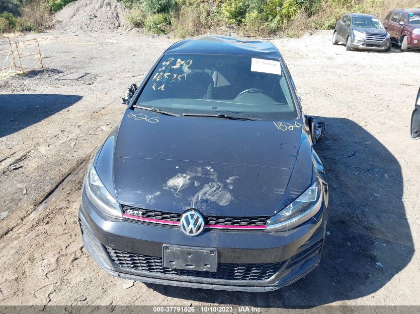 2018 Volkswagen Golf Gti S/Se/Autobahn VIN: 3VW547AU5JM296276 Lot: 37791826