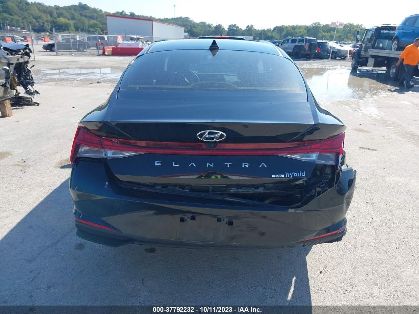 2023 Hyundai Elantra Hybrid Blue VIN: KMHLM4AJXPU043632 Lot: 37792232