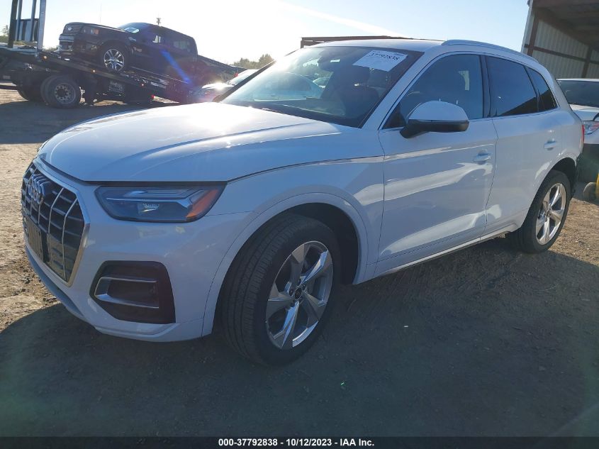 2021 Audi Q5 Premium Plus 45 Tfsi Quattro S Tronic VIN: WA1BAAFY5M2130563 Lot: 37792838