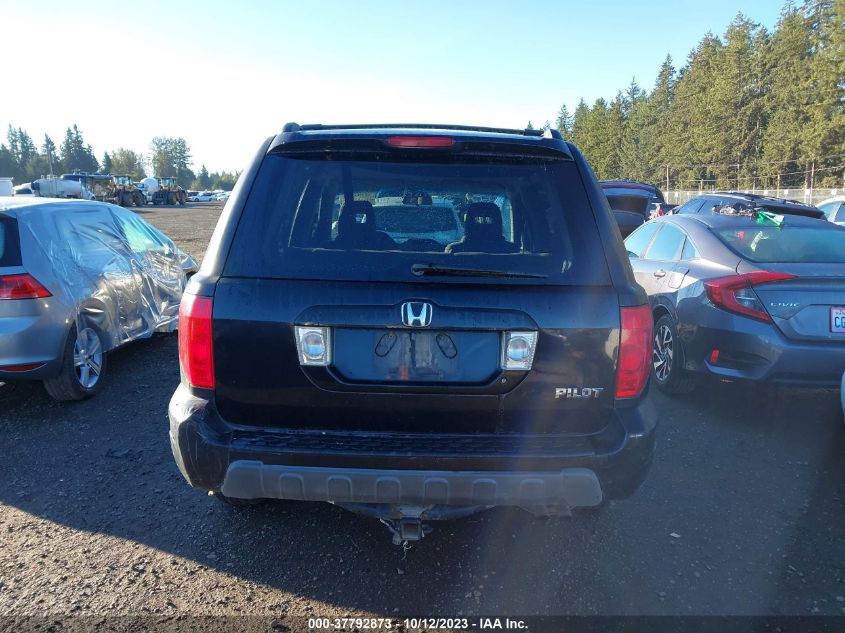 2005 Honda Pilot Ex VIN: 2HKYF18455H557317 Lot: 37792873