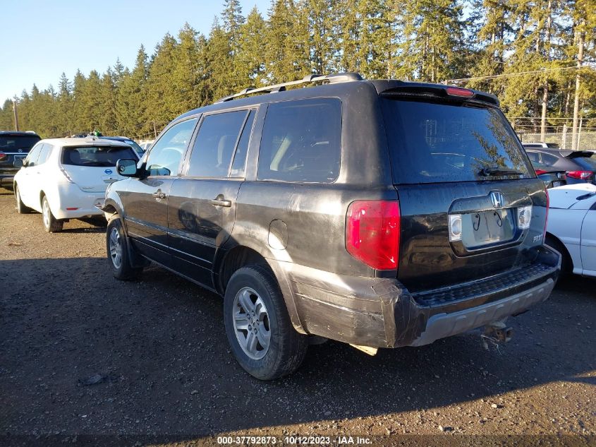 2005 Honda Pilot Ex VIN: 2HKYF18455H557317 Lot: 37792873