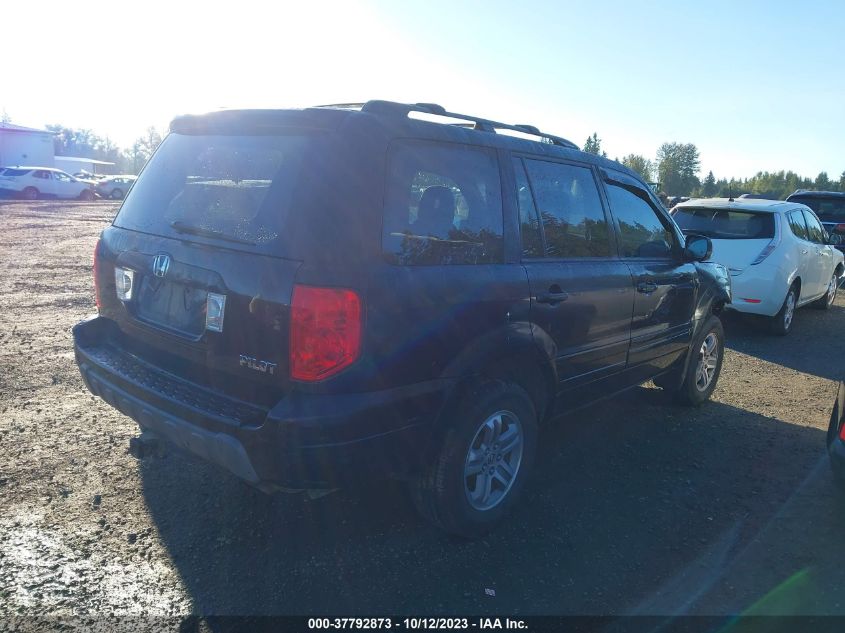 2005 Honda Pilot Ex VIN: 2HKYF18455H557317 Lot: 37792873