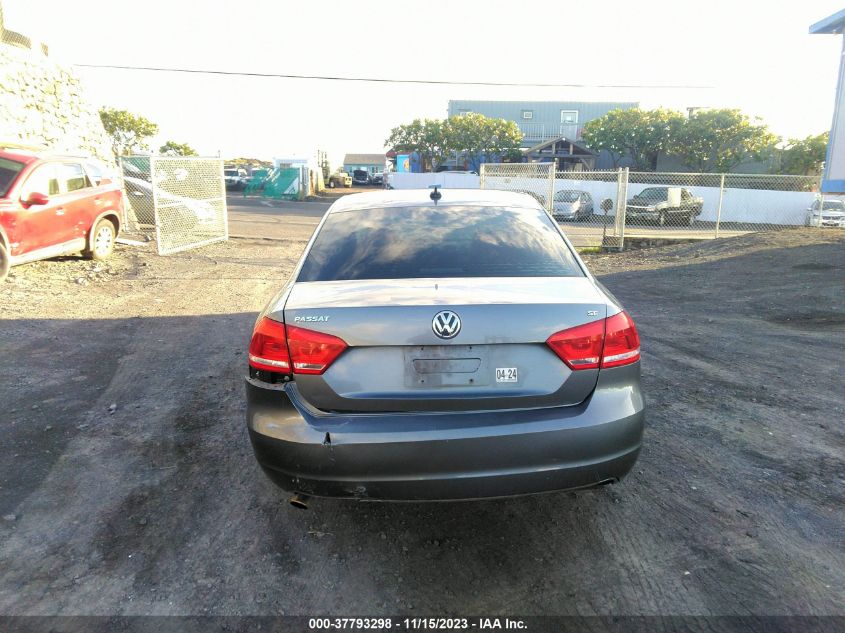 2013 Volkswagen Passat Se W/Sunroof & Nav VIN: 1VWBP7A34DC087280 Lot: 37793298