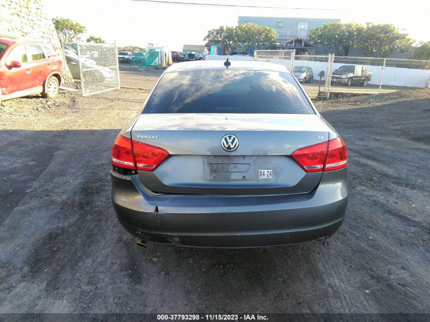 2013 Volkswagen Passat Se W/Sunroof & Nav VIN: 1VWBP7A34DC087280 Lot: 37793298