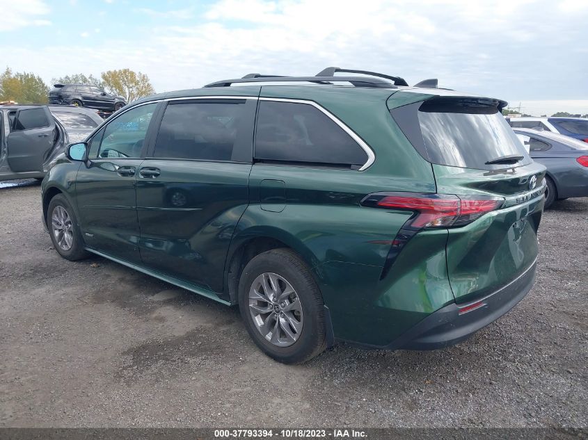 2021 Toyota Sienna Le VIN: 5TDKRKEC1MS074351 Lot: 37793394