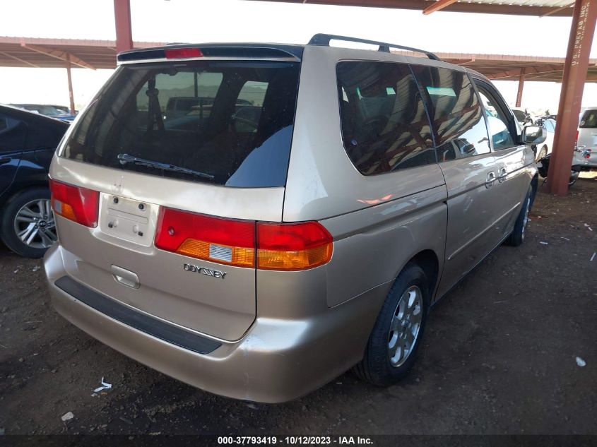 2002 Honda Odyssey Ex VIN: 2HKRL18652H550605 Lot: 37793419