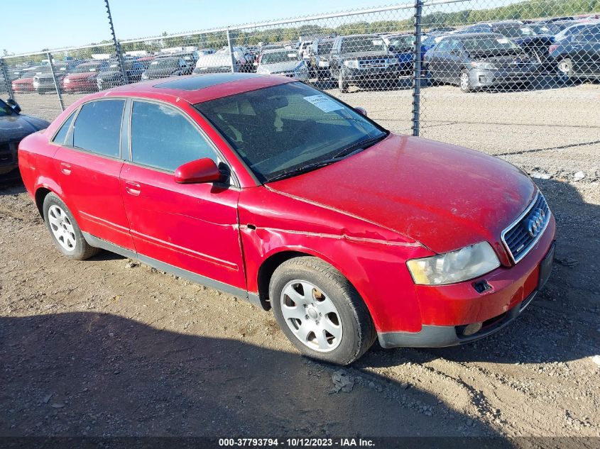 2003 Audi A4 1.8T VIN: WAULC68E23A331360 Lot: 37793794