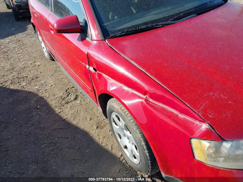 2003 Audi A4 1.8T VIN: WAULC68E23A331360 Lot: 37793794