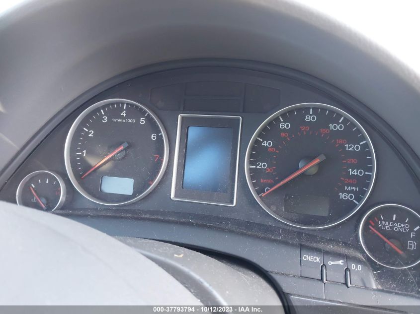 2003 Audi A4 1.8T VIN: WAULC68E23A331360 Lot: 37793794