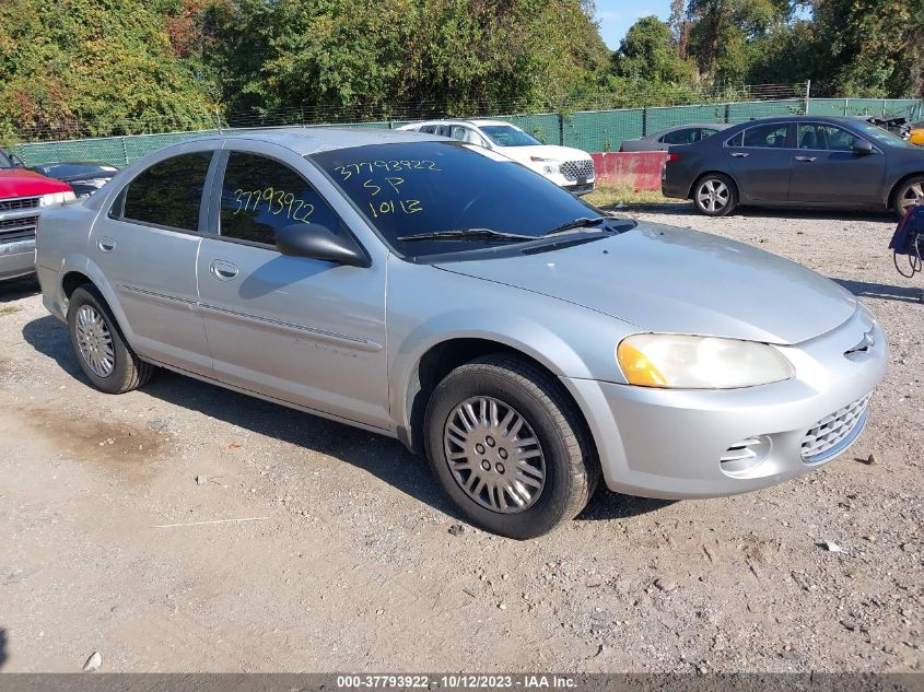 2001 Chrysler Sebring Lx VIN: 1C3EL46U71N515777 Lot: 37793922