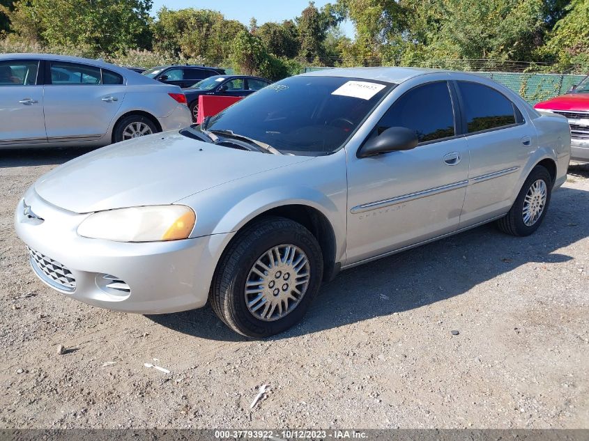 2001 Chrysler Sebring Lx VIN: 1C3EL46U71N515777 Lot: 37793922