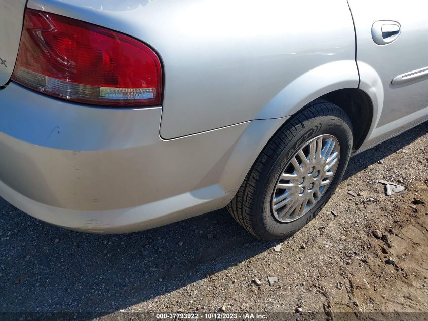 2001 Chrysler Sebring Lx VIN: 1C3EL46U71N515777 Lot: 37793922