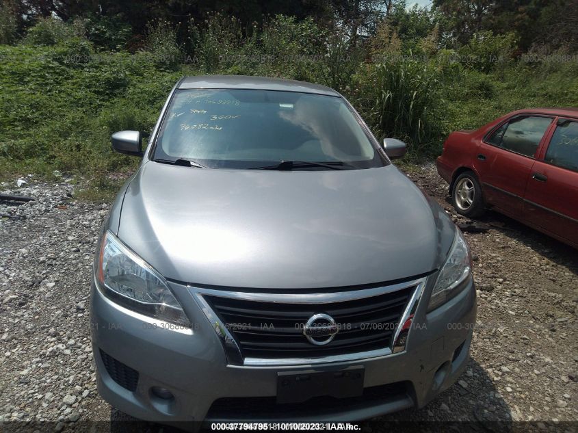 2013 Nissan Sentra Sr VIN: 3N1AB7AP1DL656318 Lot: 37794795