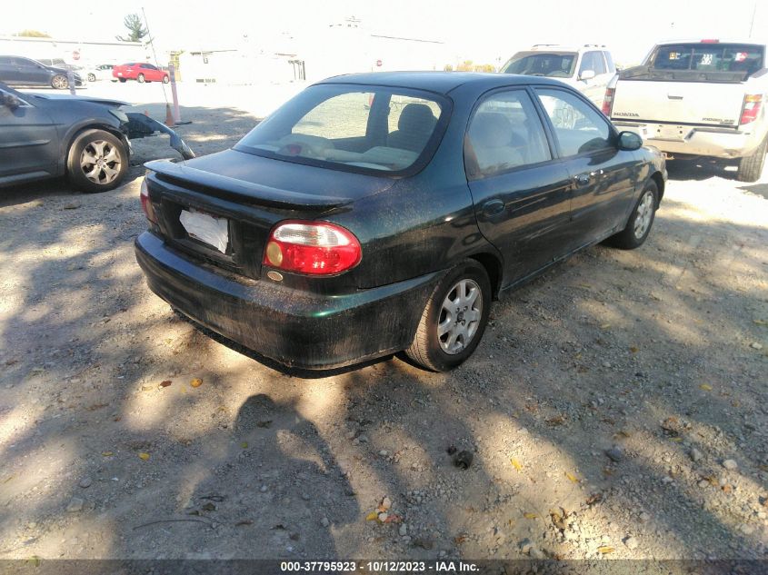 2001 Kia Sephia VIN: KNAFB121015050043 Lot: 37795923