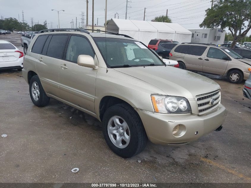 2003 Toyota Highlander Limited/V6 (A4) VIN: JTEGF21A130087536 Lot: 37797598