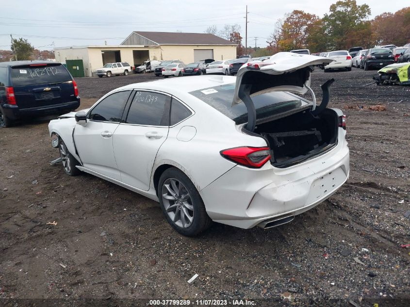 2021 Acura Tlx Standard VIN: 19UUB5F39MA000896 Lot: 37799289