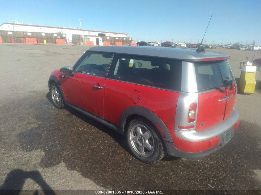 2010 Mini Cooper Clubman VIN: WMWML3C57ATX38876 Lot: 37801335