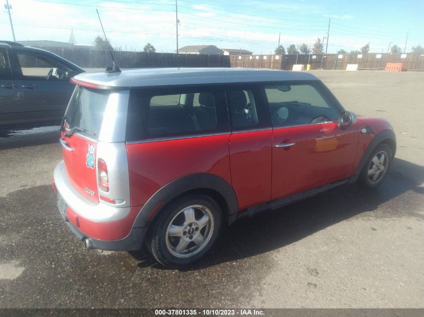 2010 Mini Cooper Clubman VIN: WMWML3C57ATX38876 Lot: 37801335