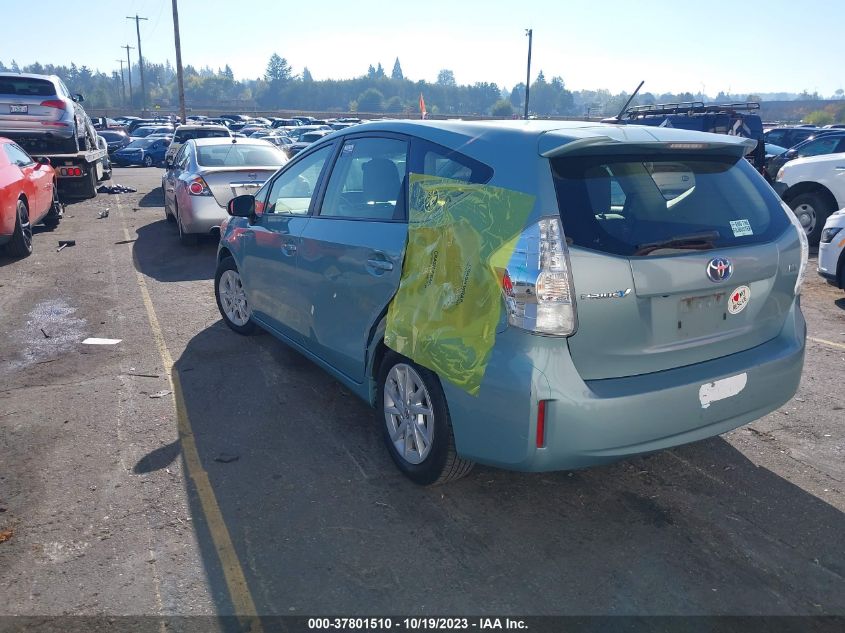 2013 Toyota Prius V Two/Three/Five VIN: JTDZN3EU3D3261925 Lot: 37801510
