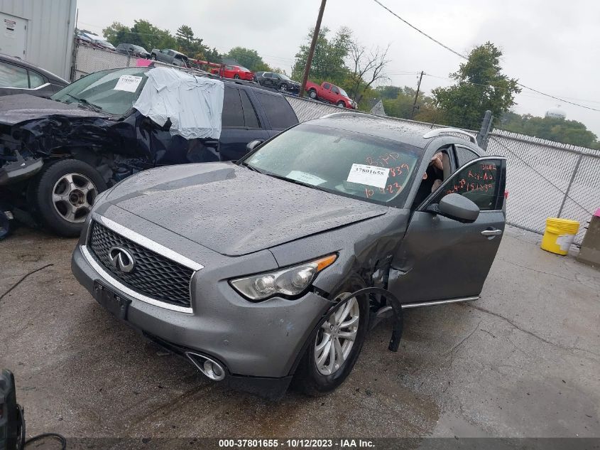 2017 Infiniti Qx70 VIN: JN8CS1MU7HM141697 Lot: 37801655