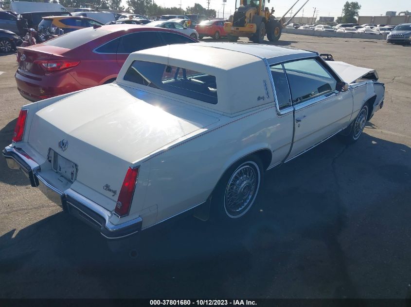 1984 Cadillac Eldorado VIN: 1G6AL5784EE614874 Lot: 37801680