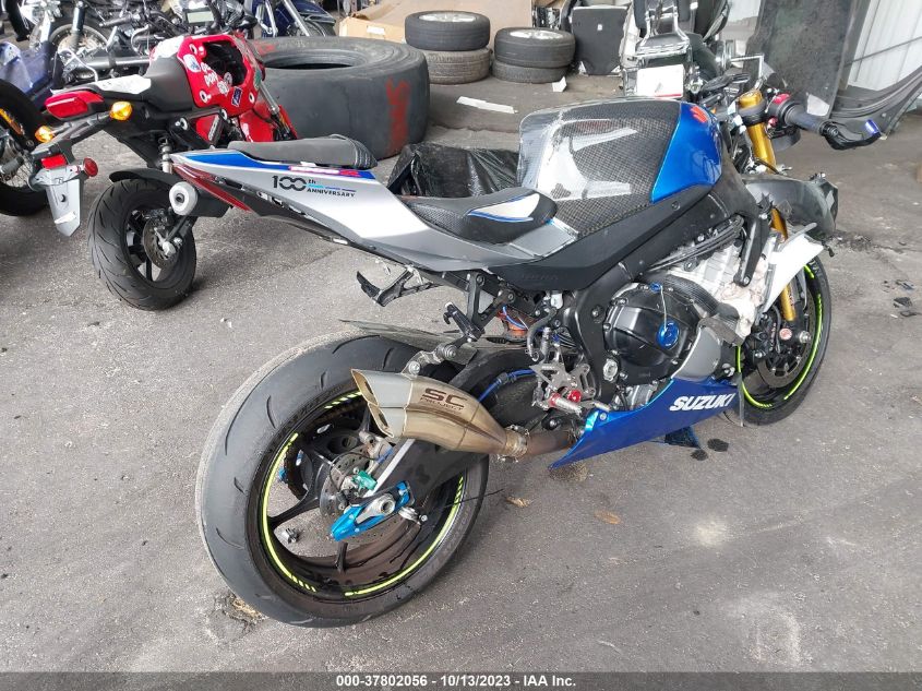 2021 Suzuki Gsx-R1000 R/100Th Anniversary VIN: JS1DM11H1M7100129 Lot: 37802056