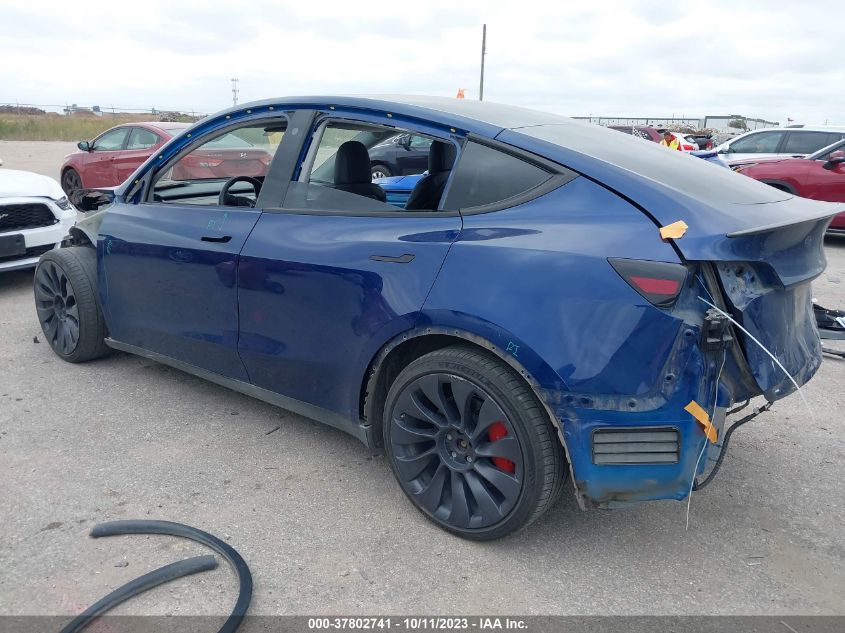2022 Tesla Model Y Performance VIN: 7SAYGDEF2NF314800 Lot: 37802741