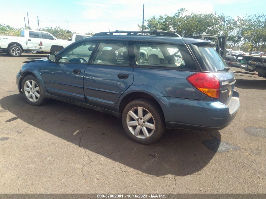 4S4BP61C767332030 2006 Subaru Outback 2.5I