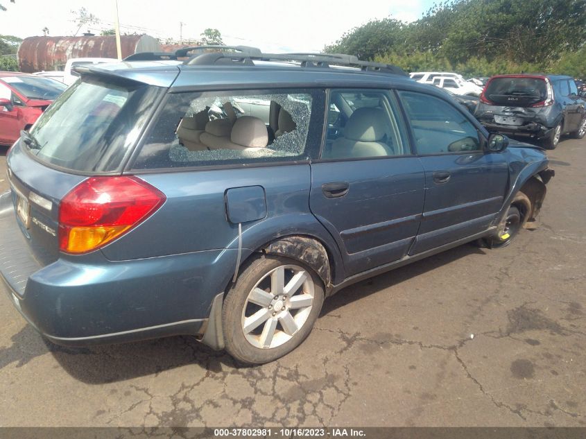 2006 Subaru Outback 2.5I VIN: 4S4BP61C767332030 Lot: 37802981