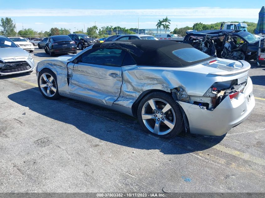 2013 Chevrolet Camaro Lt VIN: 2G1FC3D33D9225895 Lot: 37803352