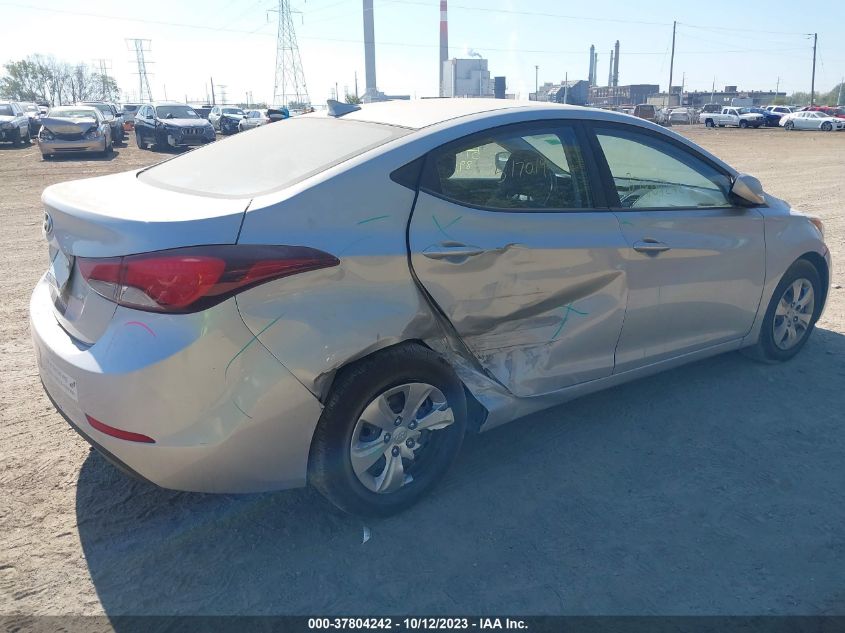 2016 Hyundai Elantra Se VIN: KMHDH4AE5GU517014 Lot: 37804242