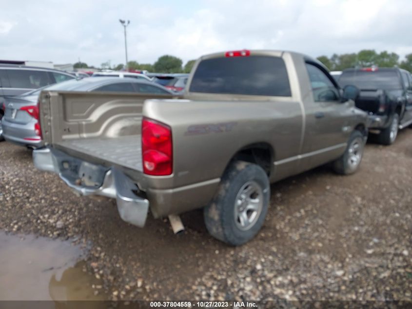 2008 Dodge Ram 1500 St VIN: 1D7HA16K78J196013 Lot: 37804559