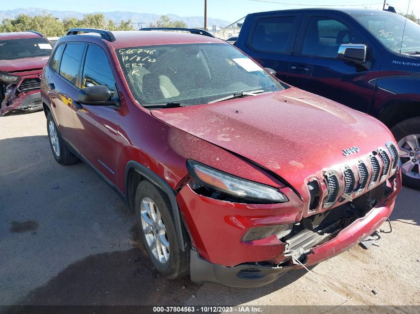 2016 Jeep Cherokee Sport VIN: 1C4PJLAB5GW159892 Lot: 37804563