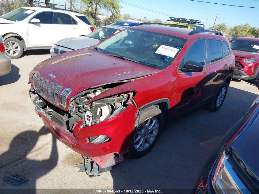 2016 Jeep Cherokee Sport VIN: 1C4PJLAB5GW159892 Lot: 37804563