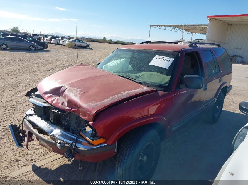 1999 Chevrolet Blazer Ls VIN: 1GNCS13WXX2201956 Lot: 37805104