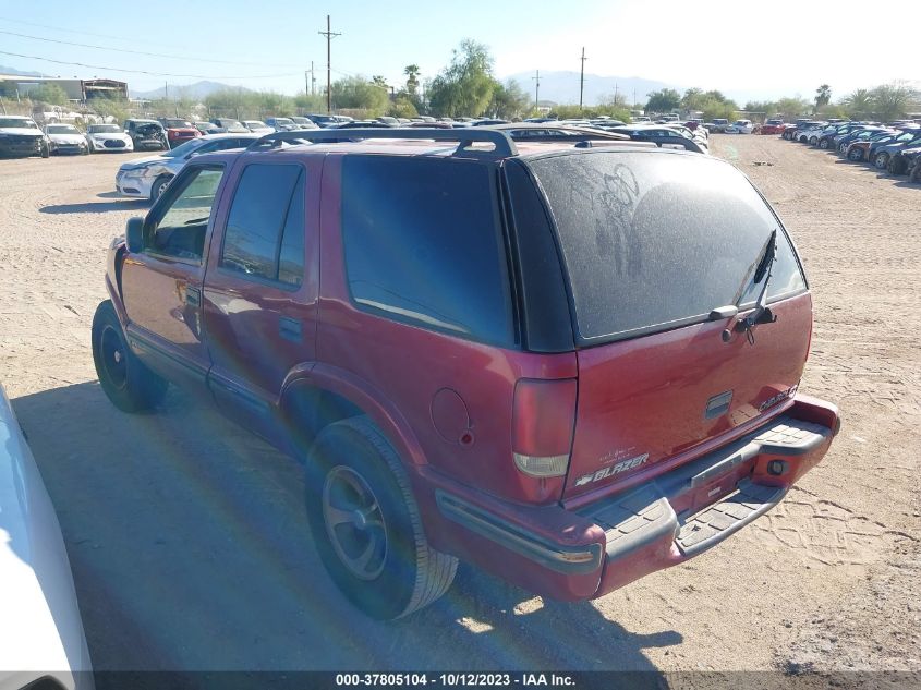 1999 Chevrolet Blazer Ls VIN: 1GNCS13WXX2201956 Lot: 37805104