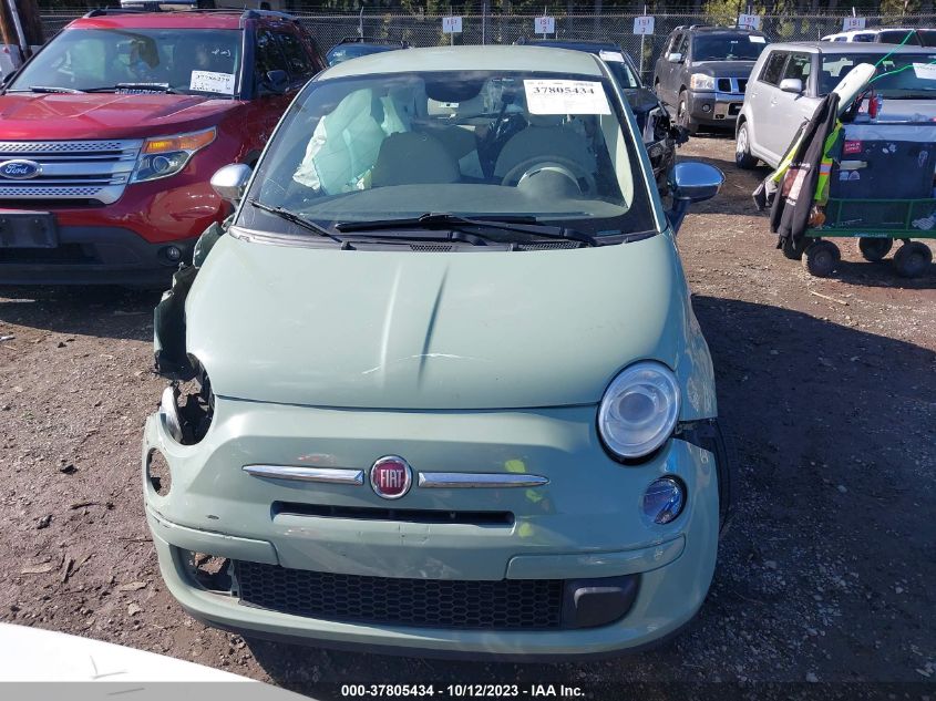 2013 Fiat 500 Pop VIN: 3C3CFFAR3DT754874 Lot: 37805434