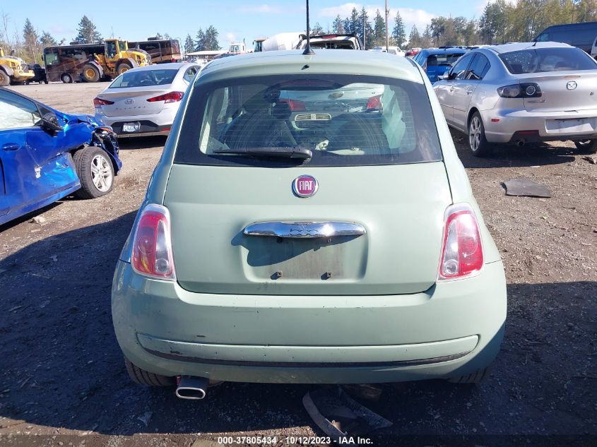 2013 Fiat 500 Pop VIN: 3C3CFFAR3DT754874 Lot: 37805434