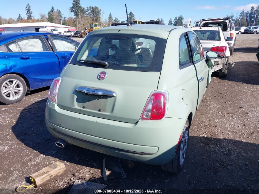 2013 Fiat 500 Pop VIN: 3C3CFFAR3DT754874 Lot: 37805434