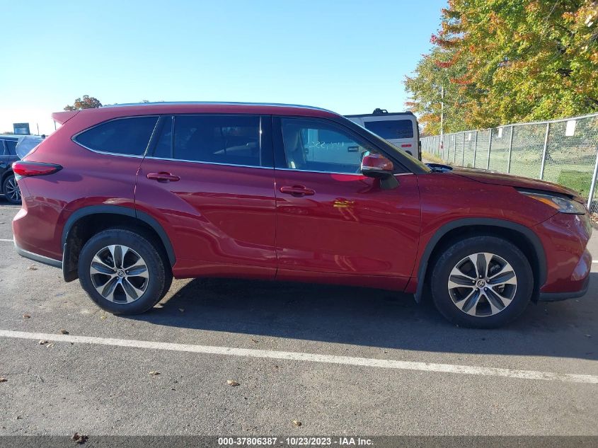 2020 Toyota Highlander Xle VIN: 5TDGZRBH3LS050579 Lot: 37806387