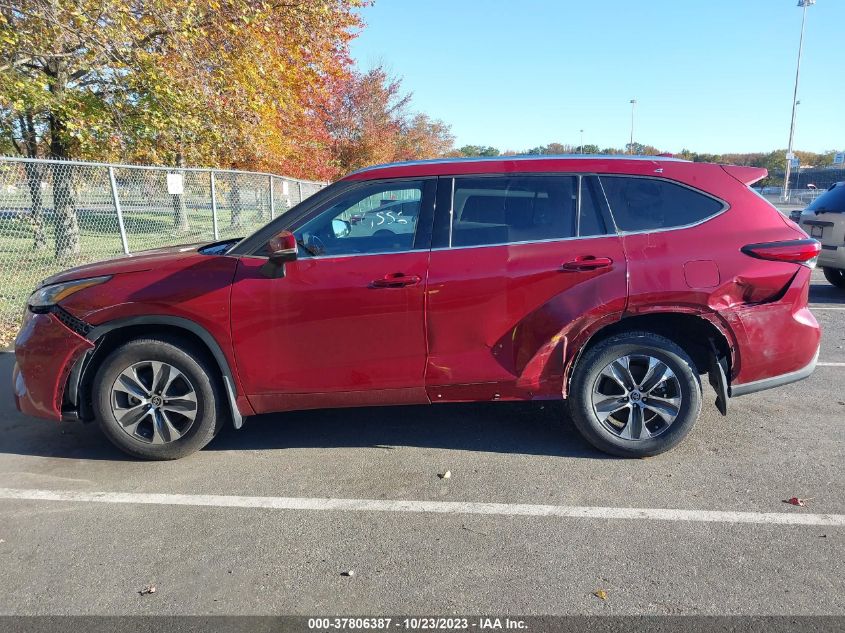 2020 Toyota Highlander Xle VIN: 5TDGZRBH3LS050579 Lot: 37806387