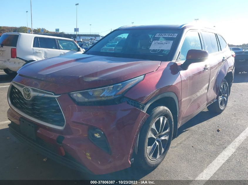 2020 Toyota Highlander Xle VIN: 5TDGZRBH3LS050579 Lot: 37806387